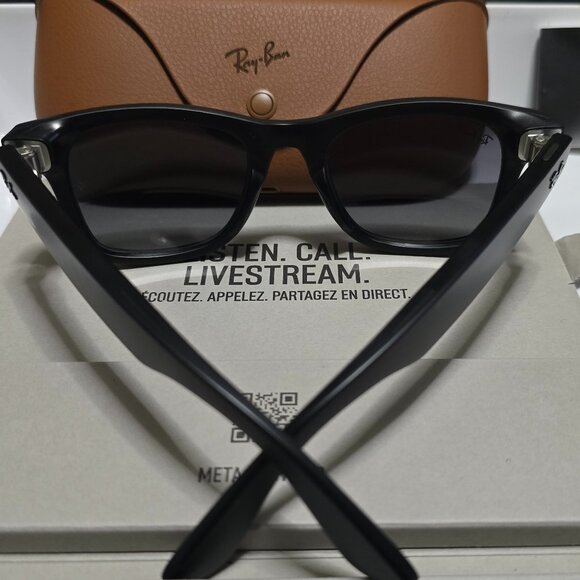 Ray-Ban | Meta RW4006 Wayfarer Sunglasses - Matte Black - Picture 2 of 5